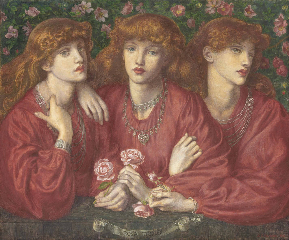 Rosa Triplex - Dante Gabriel Rossetti image 1 reproduction réalisée par Alpha Reproduction