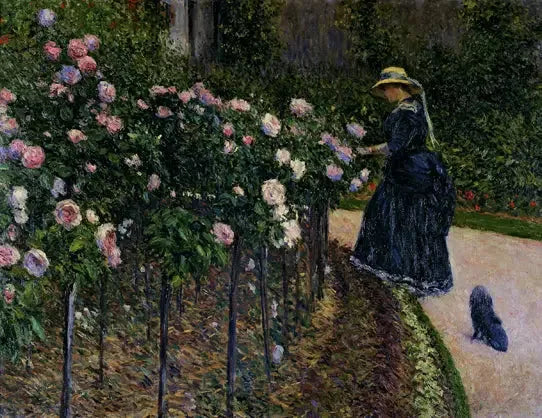 Róże w ogrodzie w Petit Gennevilliers - Gustave Caillebotte