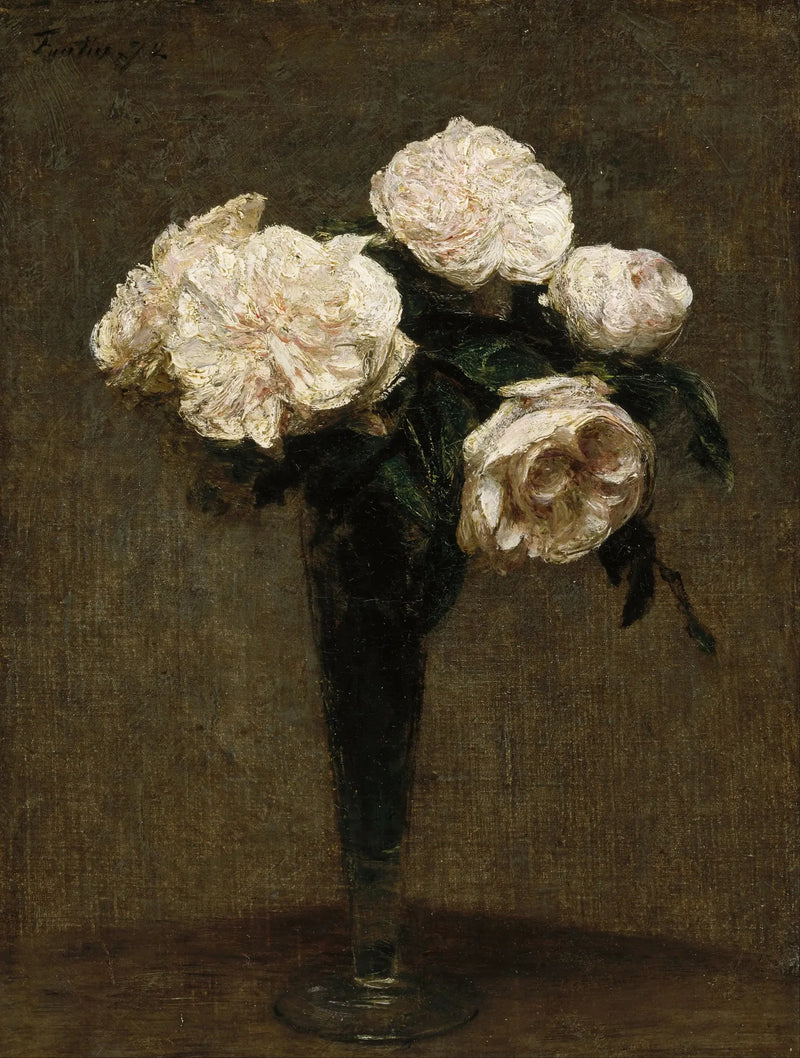 Róże w wazonie - Henri Fantin-Latour