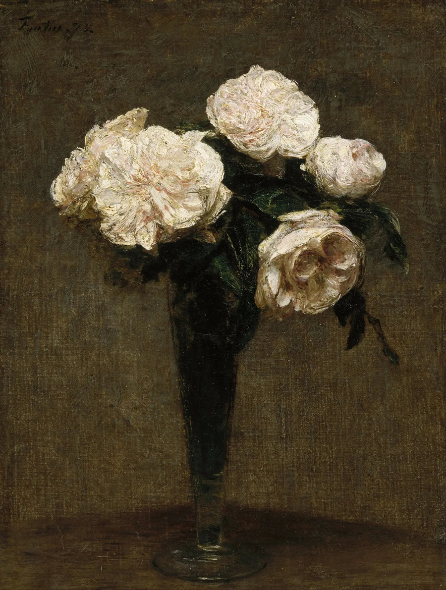 Róże w wazonie - Henri Fantin-Latour