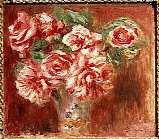 Róże w wazonie - Pierre-Auguste Renoir