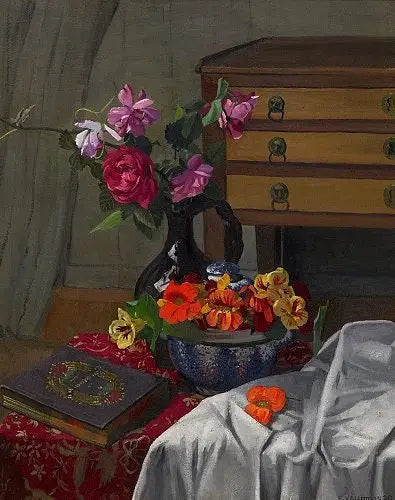 Róże i nagietki. - Félix Vallotton
