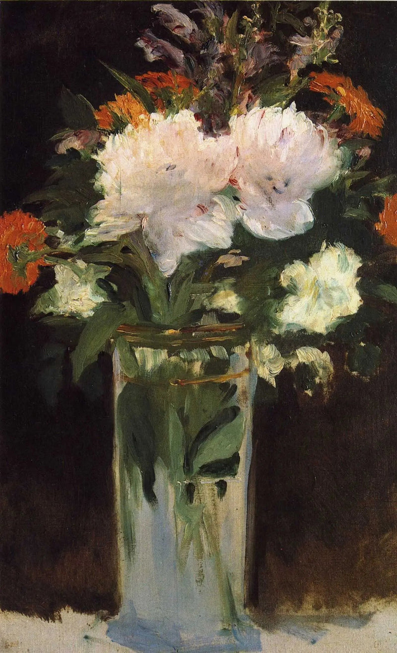 Róże i lilie - Édouard Manet