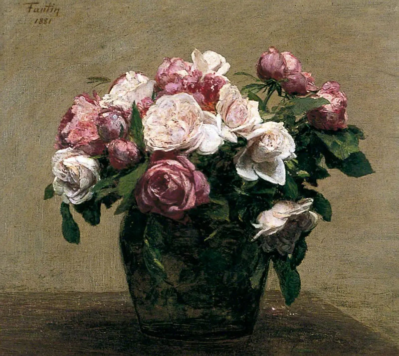 Róże róże - Henri Fantin-Latour