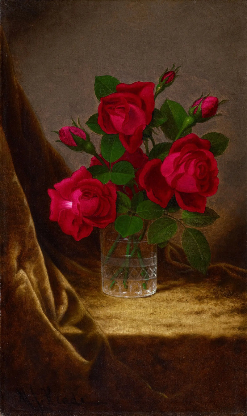 Róże Jacqueminot - Martin Johnson Heade