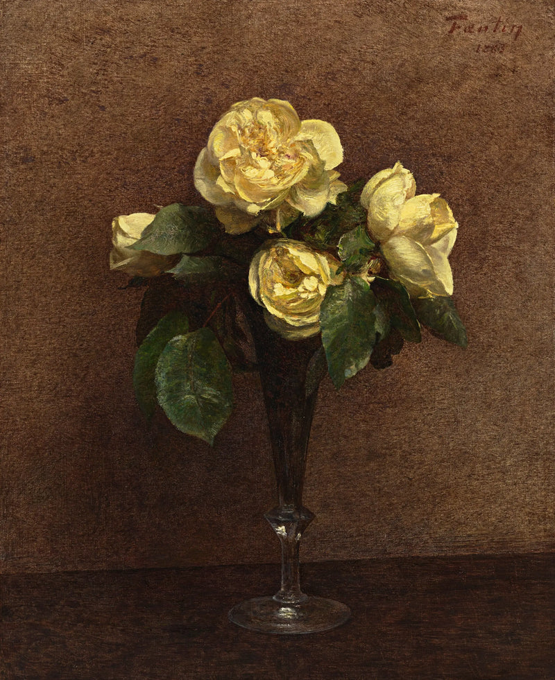 Żółte róże, Maréchal Niel - Henri Fantin-Latour