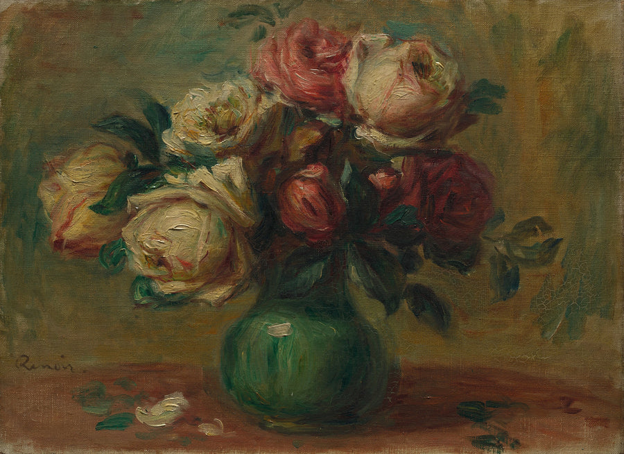 Róże w wazonie - Pierre-Auguste Renoir