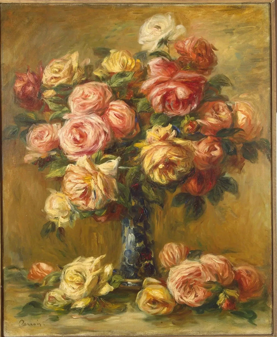 Róże w wazonie - Pierre-Auguste Renoir