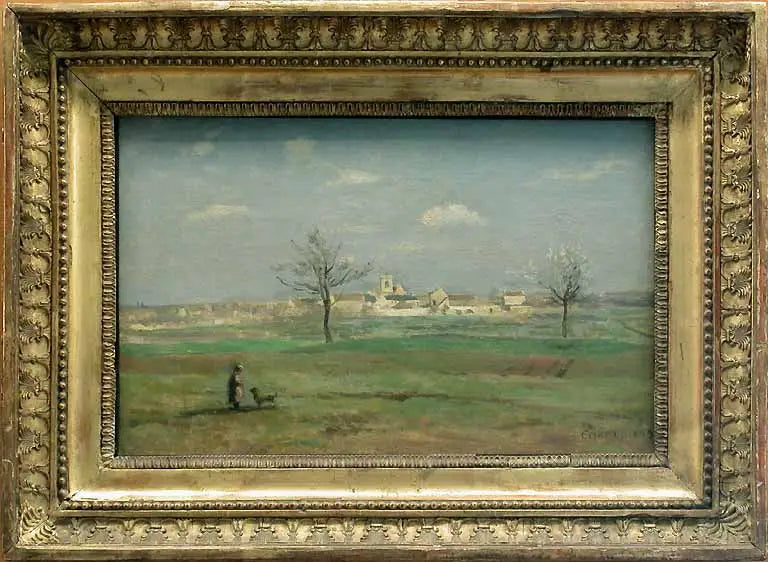 Rosny. Widok na wioskę wiosną - Jean-Baptiste Camille Corot