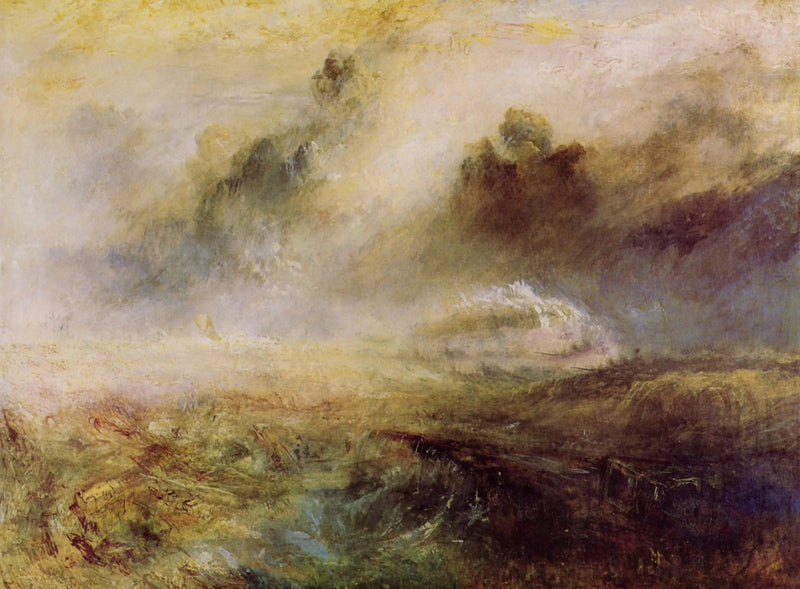 Burzliwe Morze z Wrakiem - J. M. W. Turner