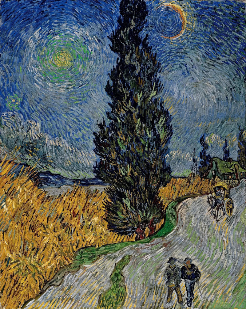 Droga z cyprysem i gwiazdą - Vincent van Gogh
