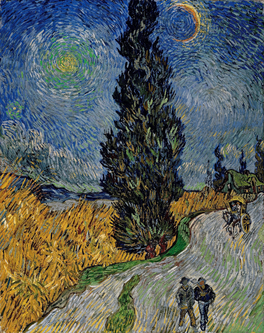 Droga z cyprysem i gwiazdą - Vincent van Gogh