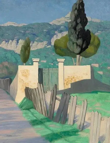 Route de Sainte-Anne et le Faron - Félix Vallotton image 1 copie peinte à la main à l’huile