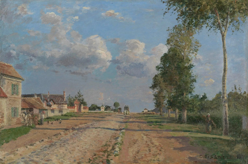 Droga do Wersalu, Rocquencourt - Camille Pissarro
