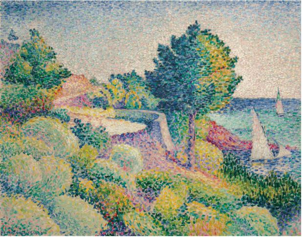 Droga do Lavandou w kierunku Saint-Clair - Henri-Edmond Cross
