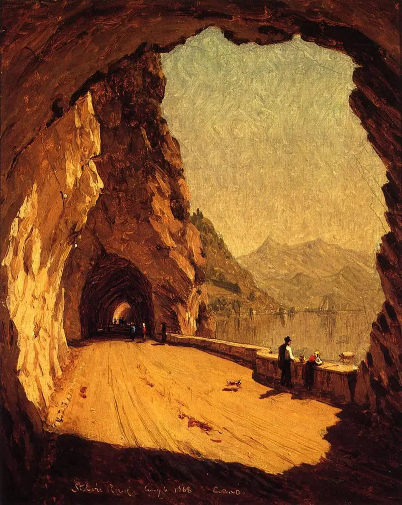Droga Stelvio nad jeziorem Como - Sanford Robinson Gifford