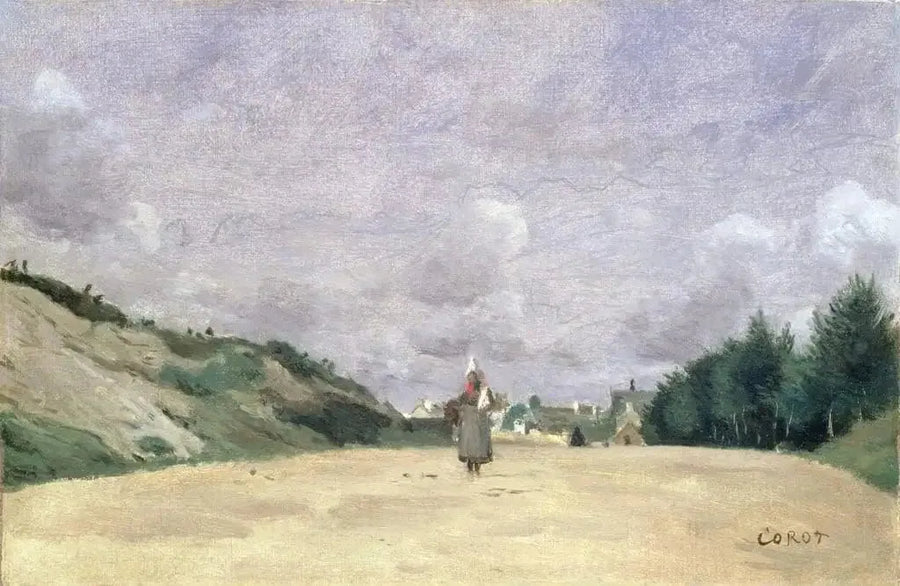 Droga w Normandii - Jean-Baptiste Camille Corot