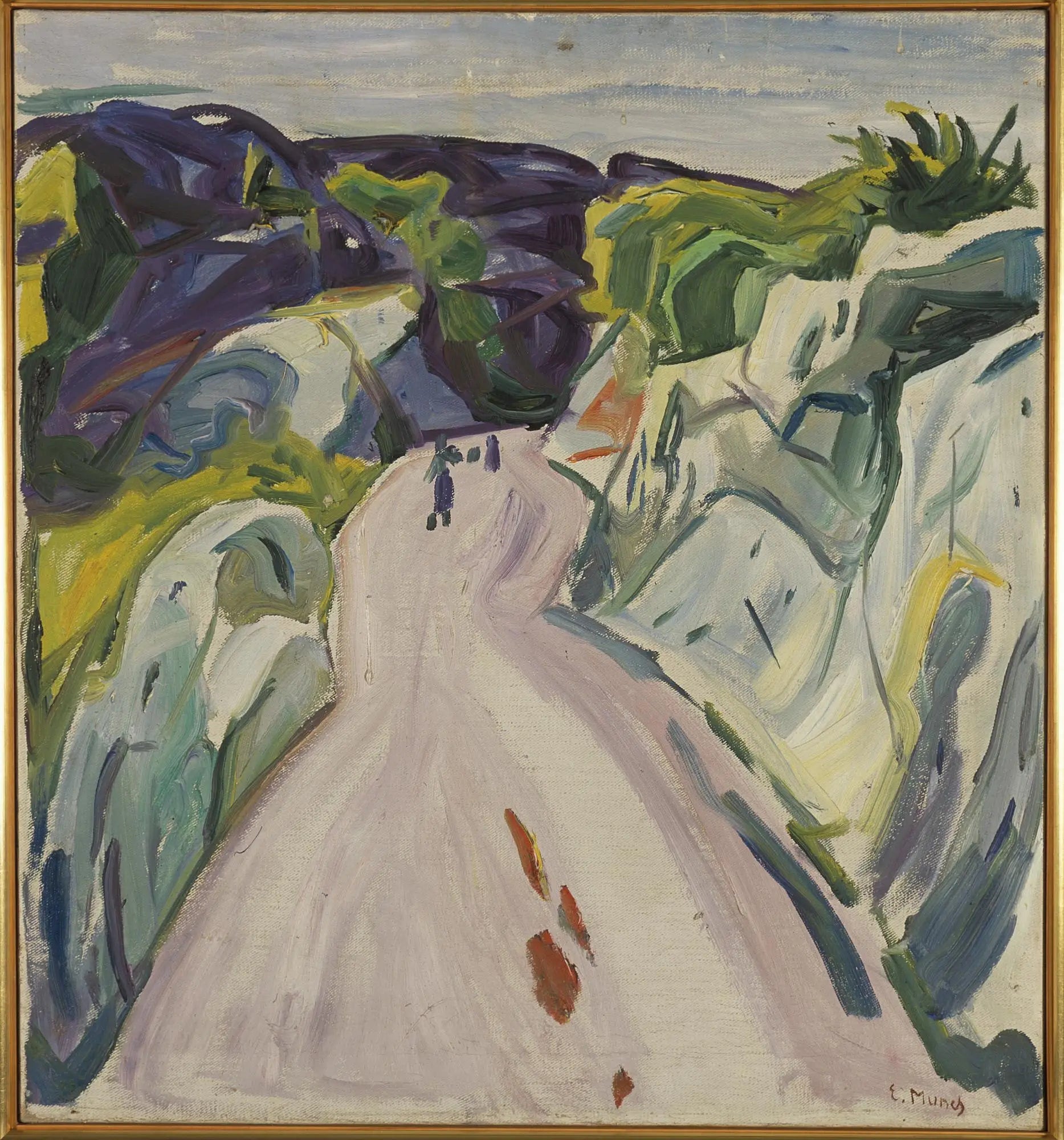 Route près de Kragerø - Edvard Munch image 1 reproduction artisanale de tableau