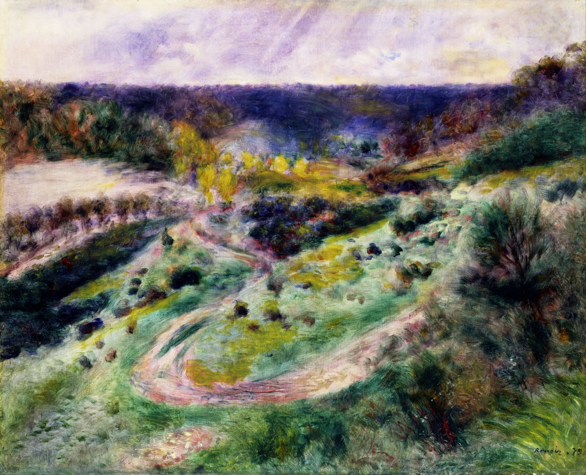 Route de Wargemont peinte par Pierre-Auguste Renoir en 1879