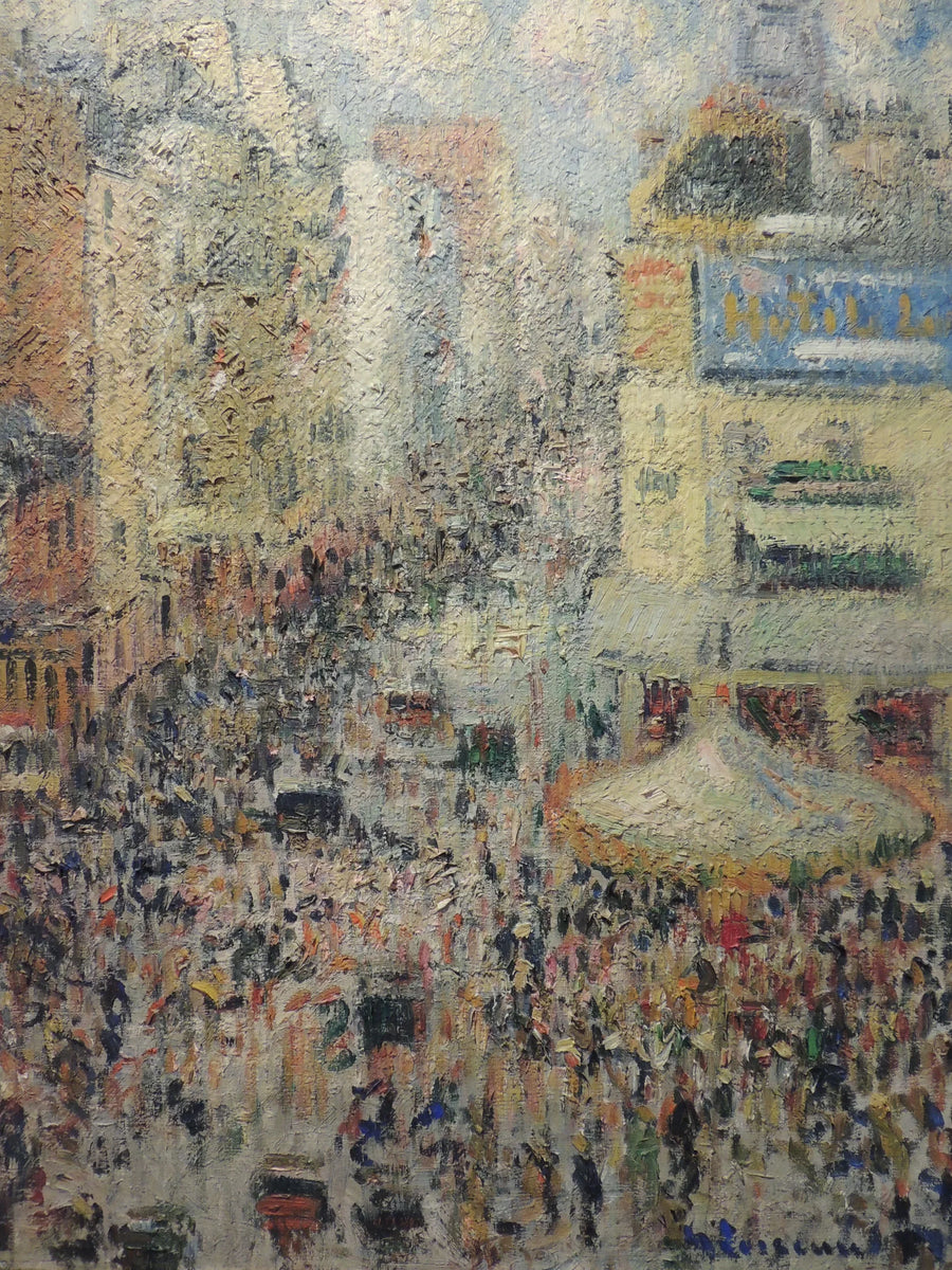 Rue Clignancourt w Paryżu, 14 lipca 1926 - Gustave Loiseau