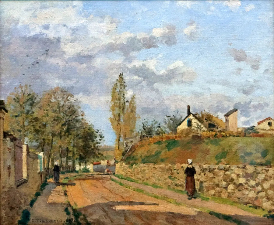 Ulica Beaujour, Pontoise - Camille Pissarro