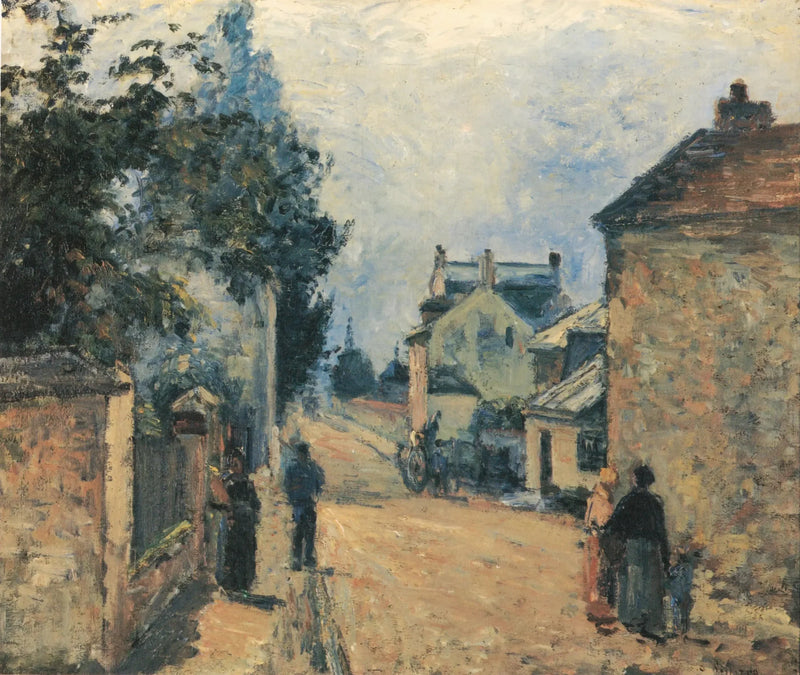Ulica L'Hermitage, Pontoise - Camille Pissarro