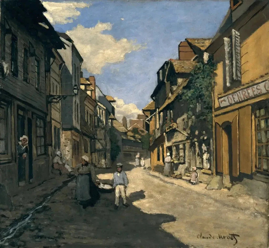 Rue de la Bavolle w Honfleur W34 - Claude Monet