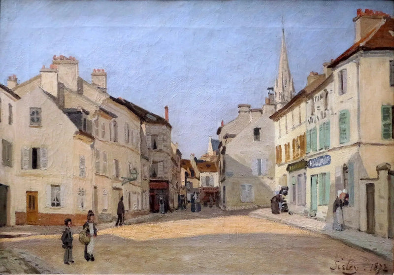 Ulica Chaussée w Argenteuil - Alfred Sisley