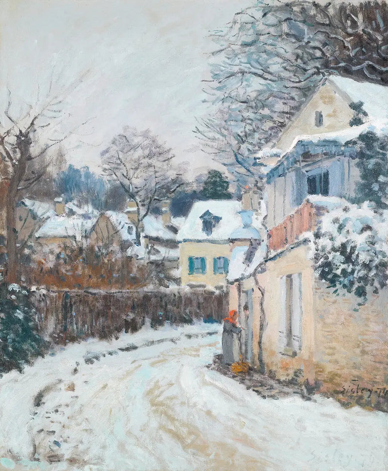 Ulica Księżniczki, zima - Alfred Sisley