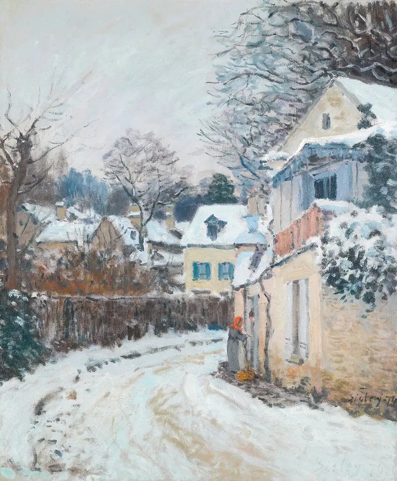 Ulica Księżniczki, zima - Alfred Sisley