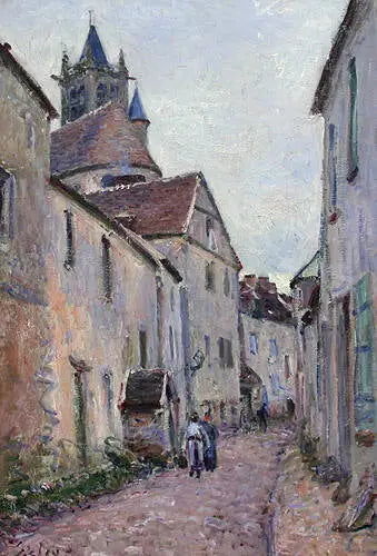 Ulica garbarska w Moret-sur-Loing - Alfred Sisley