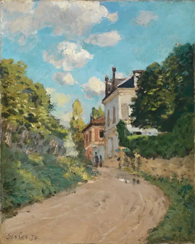 Ulica Montbuisson w Louveciennes - Alfred Sisley