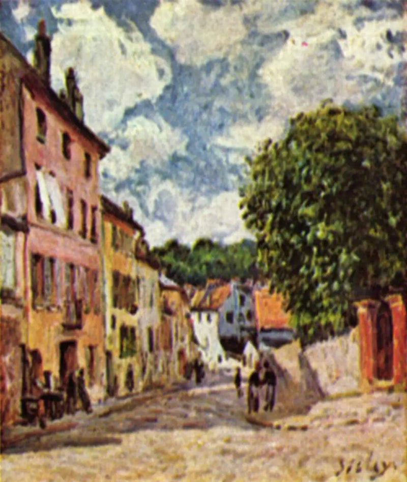 Ulica Moret-sur-Loing - Alfred Sisley