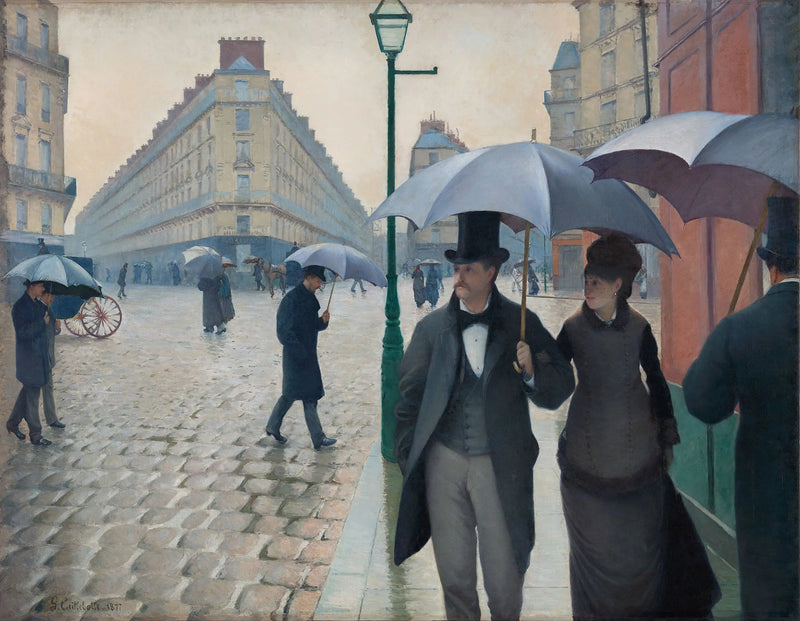 Ulica Paryska, deszczowa pogoda - Gustave Caillebotte