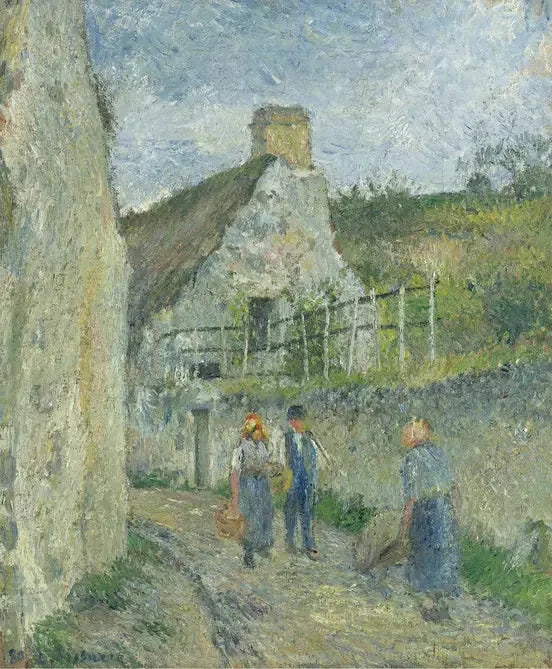 Ulica de Roches au Valhrmeil, Auvers sur Oise - Camille Pissarro