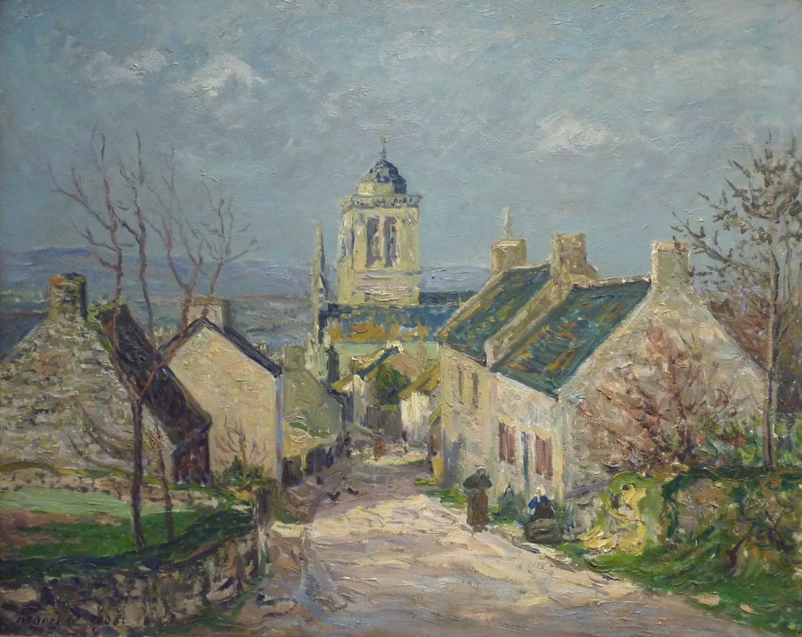opadająca ulica w Locronan - Maxime Maufra