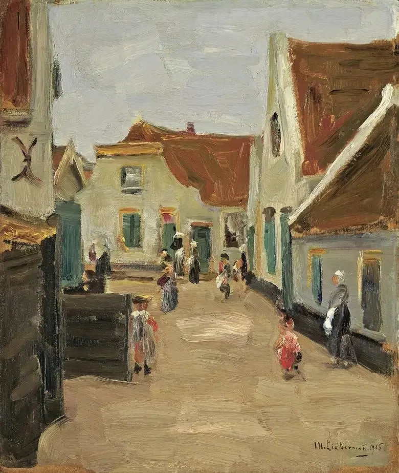 Ulica wioski w Noordwijk - Max Liebermann