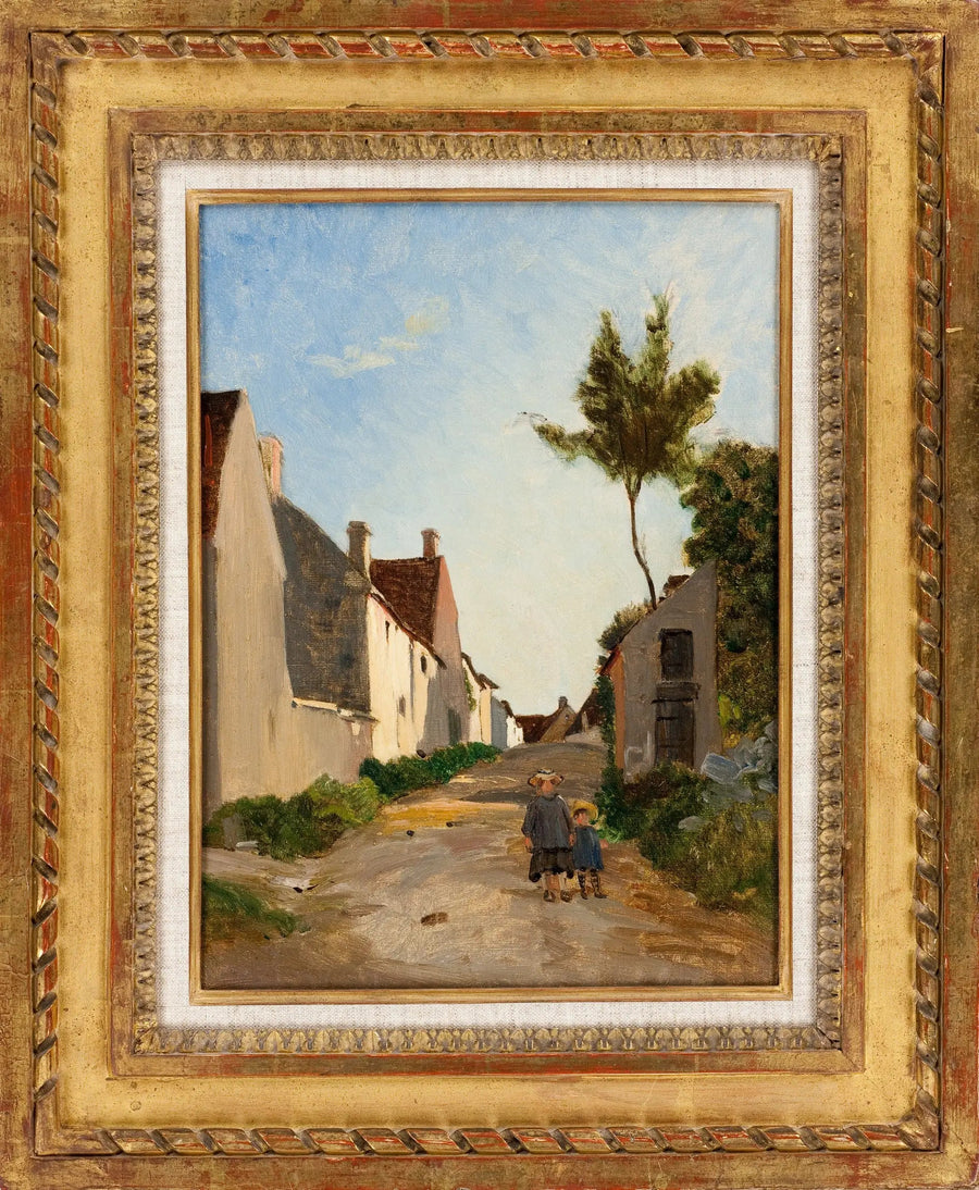 Ulica wioski, Chailly - Frédéric Bazille