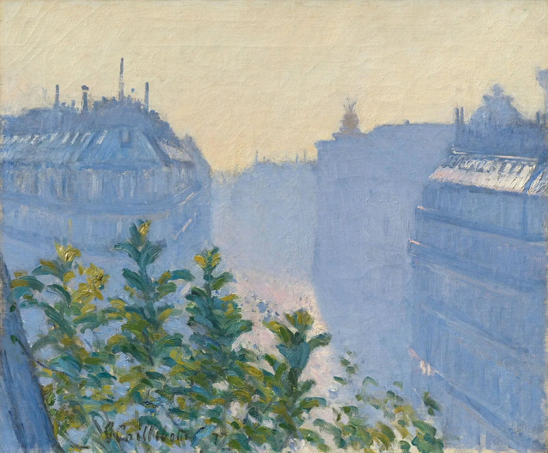Ulica Halévy, widok z balkonu - Gustave Caillebotte