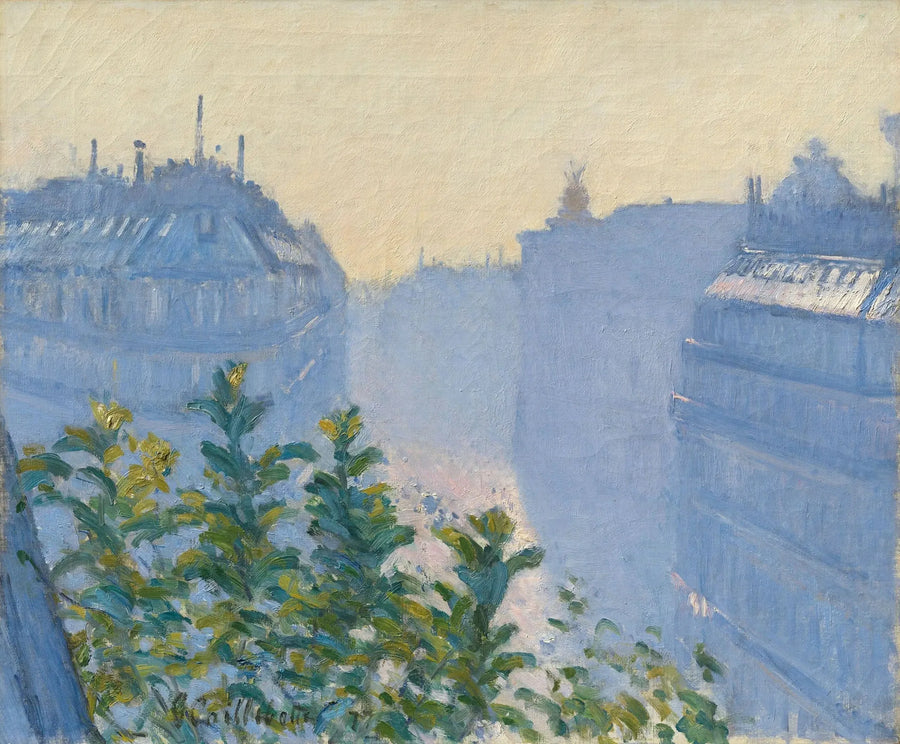 Ulica Halévy, widok z balkonu - Gustave Caillebotte