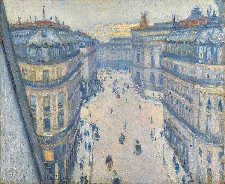 Ulica Halévy, widok z szóstego piętra - Gustave Caillebotte