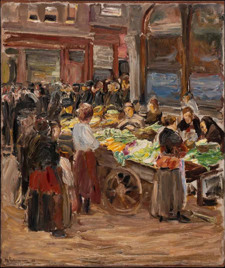 Żydowska ulica w Amsterdamie - Max Liebermann