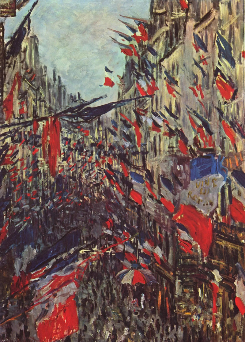 Rue Saint Denis, święto 30 czerwca 1878 - Claude Monet