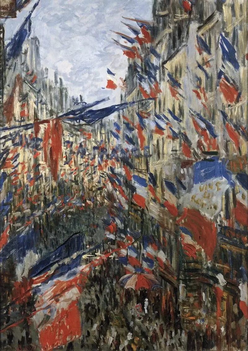 Rue Saint Denis, święto 30 czerwca 1878 - Claude Monet