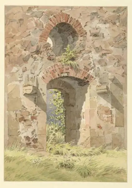 Ruina bramy Heiligen Kreuz, Miśnia - Caspar David Friedrich