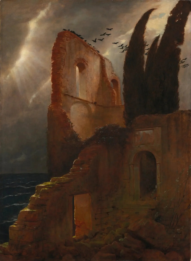 Ruiny przy morzu - Arnold Böcklin