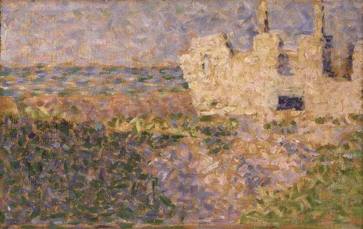 Ruiny w Grandcamp - Georges Seurat