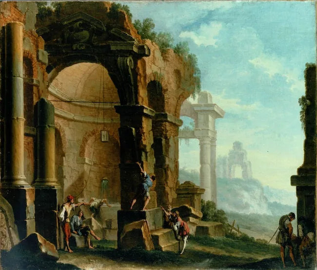 Antyczne ruiny z postaciami - Sebastiano Ricci