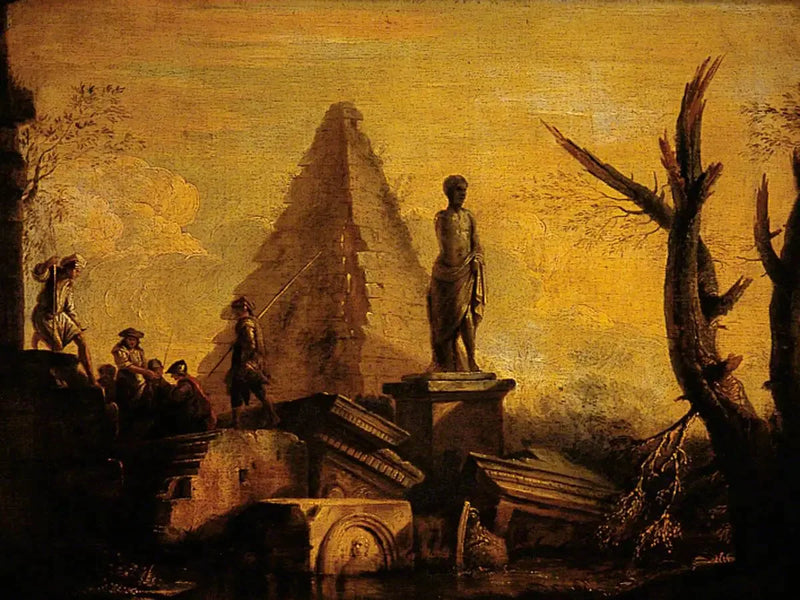 Ruiny z grobowcem Cestiusa - Giovanni Paolo Panini