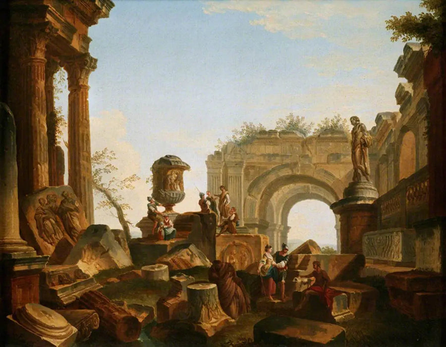 Ruiny z urną i łukiem - Giovanni Paolo Panini